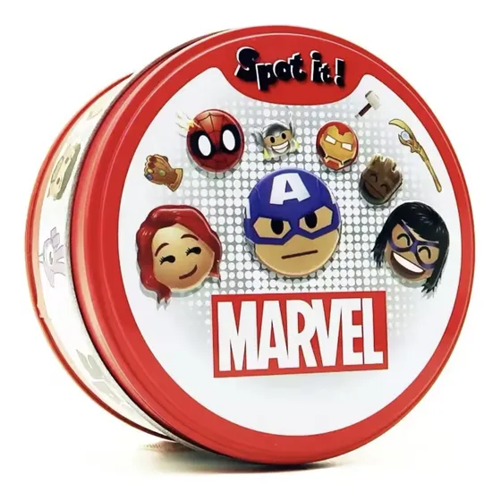 Jogo Cartas Dobble Marvel - Spot It Memória E Velocidade