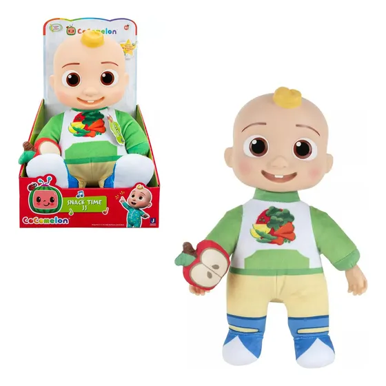 Cocomelon Jj Peluche Musical Snack Time Muñeco Con Sonido Color Verde