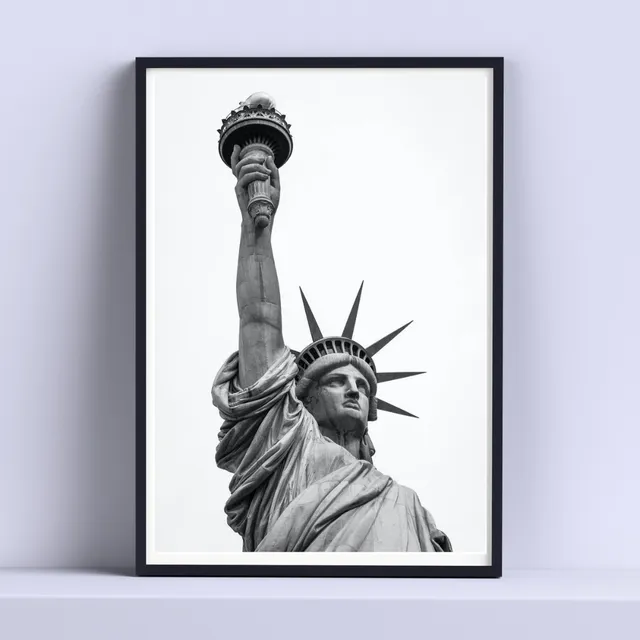 Cuadro Estatua De La Libertad New York30x40cm Listo P Colgar