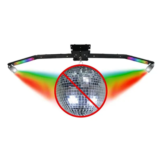Base Para Kit Discoteca Rgb Deltrônica 2 Canhões Strobo Led 127/220V