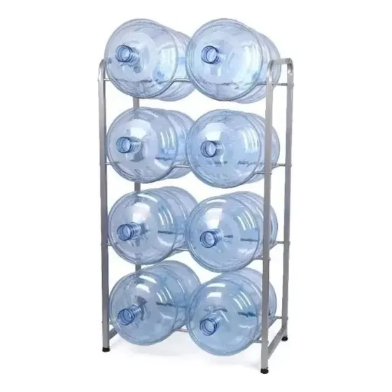 Rack Estante Organizador De 8 Botellones De Agua Avymaq Plateado