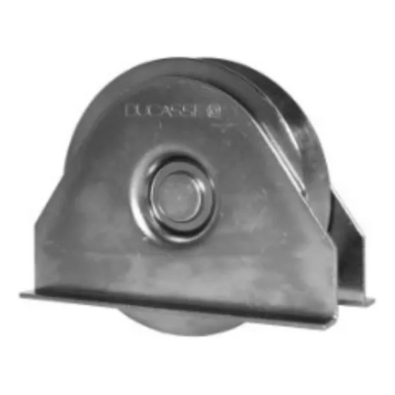 Rueda P/porton Al Piso C/placa 50mm 75kg Ducasse 