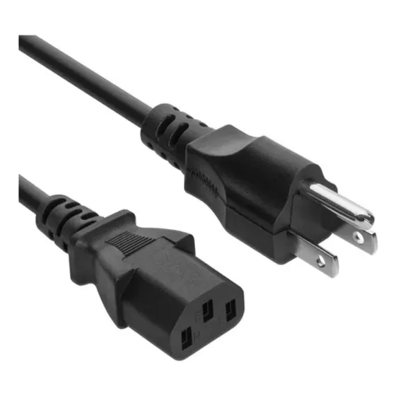 Cable Poder Ac Corriente Computadora Monitor 3 Pines