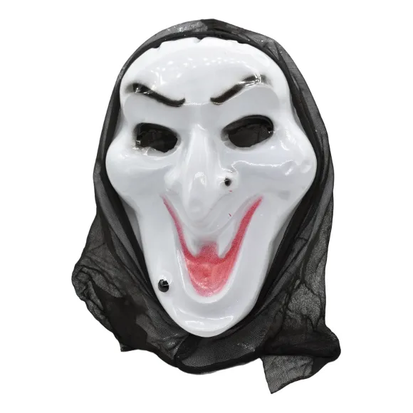 Mascara Con Velo Fantasma Scream Halloween Cotillón Disfraz