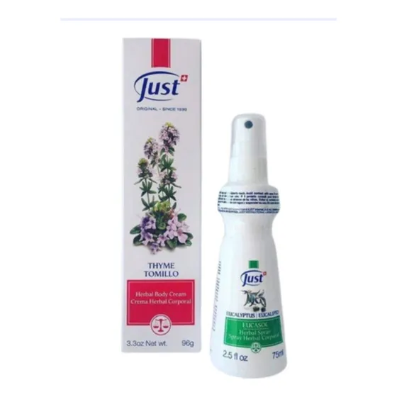 Crema Tomillo 96gr+eucasol 75ml Just Duo Perfecto  Tomillo