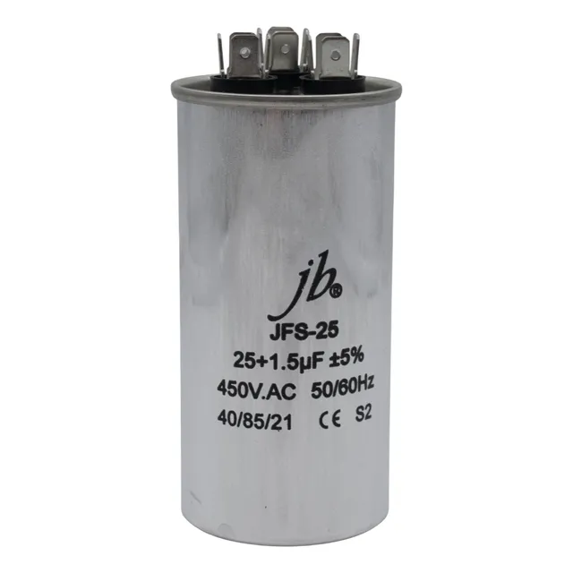 Capacitor Arranque Motor 25+1.5uf X 450 Vac 50x102mm Cbb65