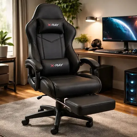 Cadeira Gamer X-ray Para Jogos/escritório Confortável Cor Black