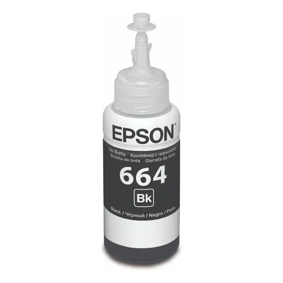 Tinta Para Impresora Epson T664120 Caja Cerrada Color Negro De 70 Ml