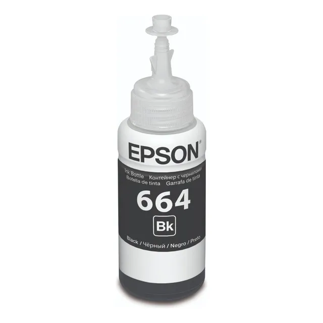 Botella De Tinta Epson Ecofit Color Negro T664