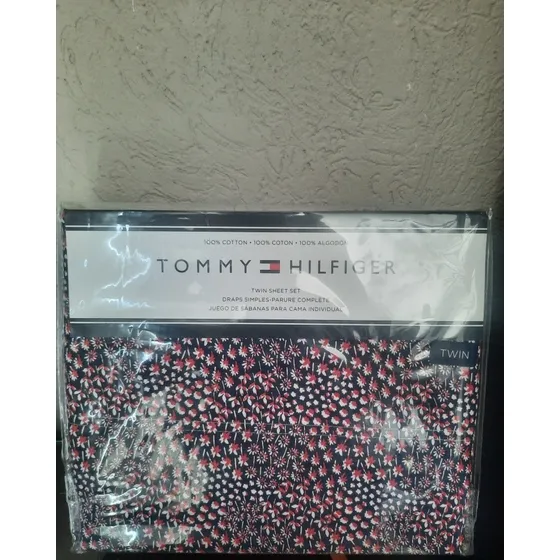 Juego De Sabanas Tommy Hilfiger Individual  100% Algodon