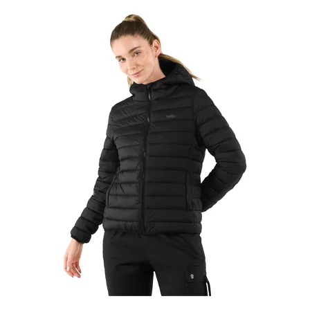 Chaqueta Acolchada Para Mujer Negro Colorit Totto Full Chaqueta Acolchada Para Mujer Negro Colorit Totto Full