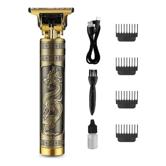 Maquina De Cortar Pelo Vintage Suono Patillera Snpe-1203 Color Dorado