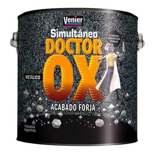 Venier metálico convertidor simultaneo Doctor Ox esmalte 2.5 litros color acero