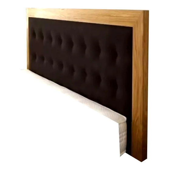 Respaldo Cama Sommier Con Marco De Madera Fina Y Ecocuero