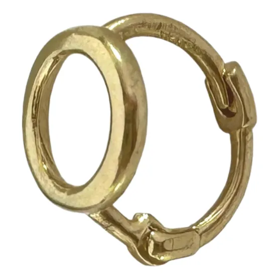 Arete Huggie Súper Pequeñito En Oro 10k Para Tragus  Una Pza