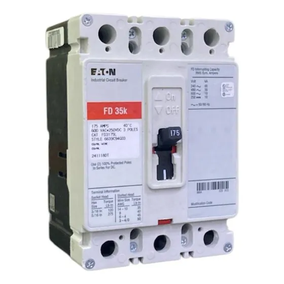 Breaker Eaton Industrial Caja Moldeada Fd175l 3x175 Amp