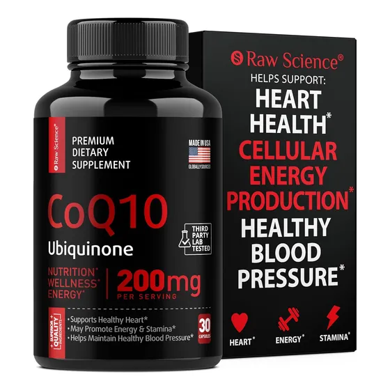 Coq10 De 200 Mg - Suplemento Para El Corazón Apoyo Cerebral