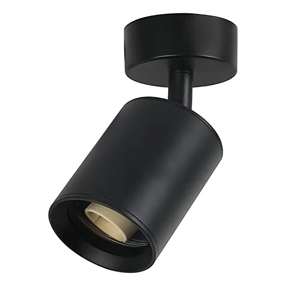 Aplique Porta Ampolleta Dicroica Gu10 Dirigible Estructura Cuerpo negro