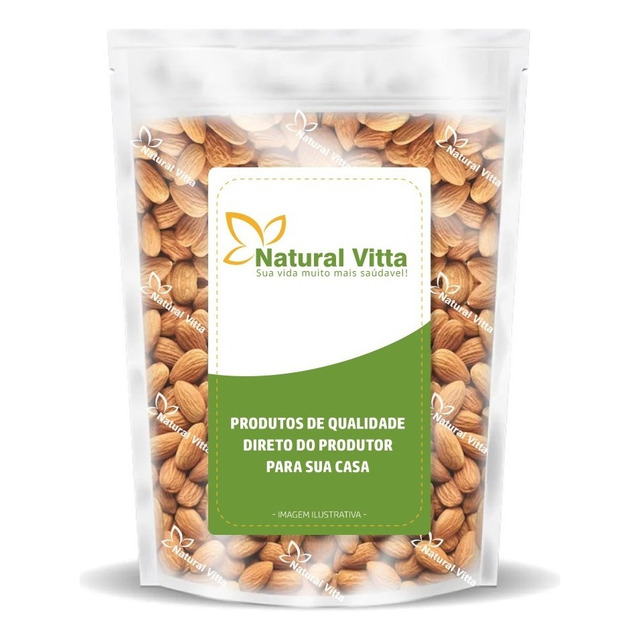 Amêndoas Crua Natural A Melhor Premium Natural Vitta - 1kg