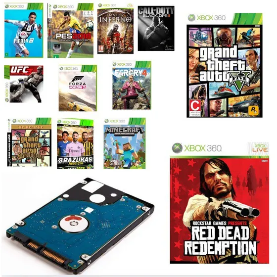 Hd 320 Gb 118 Jogos Para Xbox 360 Rgh