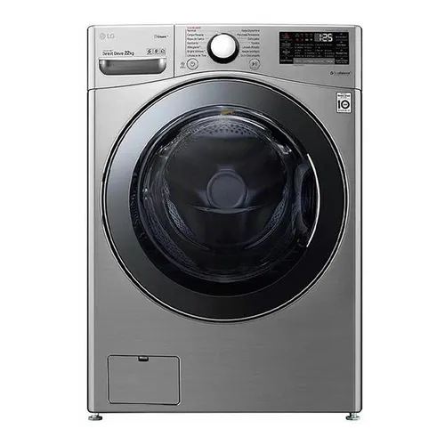 Lavadora LG Carga Frontal 22kg/48lbs Victor 2 R Plateada Color Plateado 110V
