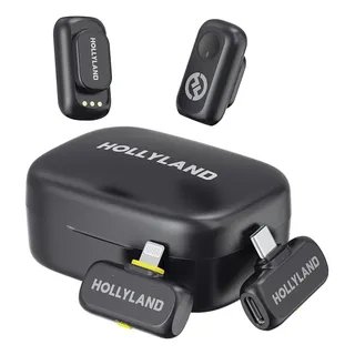 Microfones Hollyland Lark A1 Combo Preto Microfones Hollyland Lark A1 Combo Preto