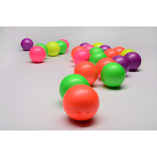 Pelota De Esponja Fluorescente De 2 1/2 Con 12 Pzas Pelota De Esponja Fluorescente De 2 1/2 Con 12 Pzas