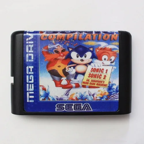 Sonic 1 + 2 +dr. Robotnik's Mean Bean Machine Mega Drive