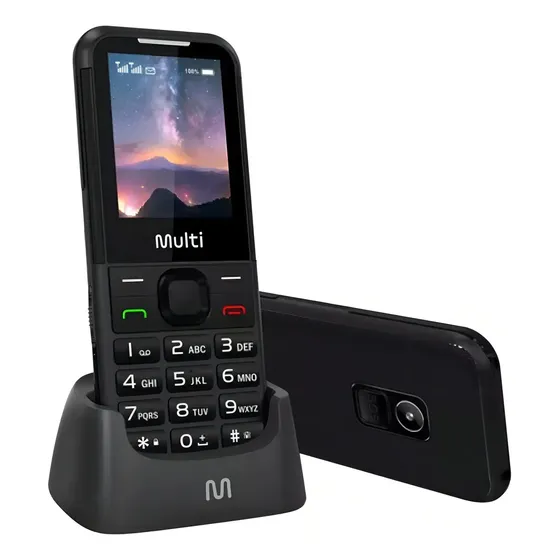 Multi Vita 4g C/ Base Carregadora Botão Sos - P9225 Cor — imagem 1