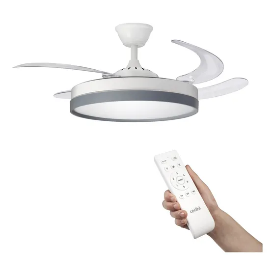 Ventilador de Techo Codini Retráctil Línea Premium Blanco