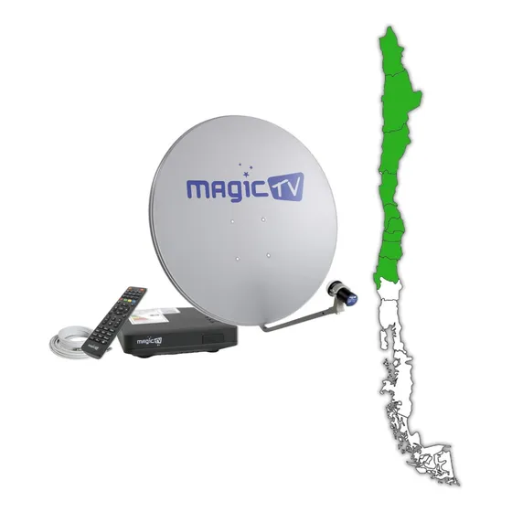 Kit Decodificador Magictv Hd + Antena Satelital 60 Cms + Lnb