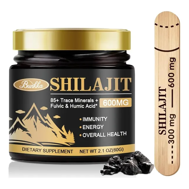 Bunkka Shilajit 600mg Resina Del Himalaya 60gr