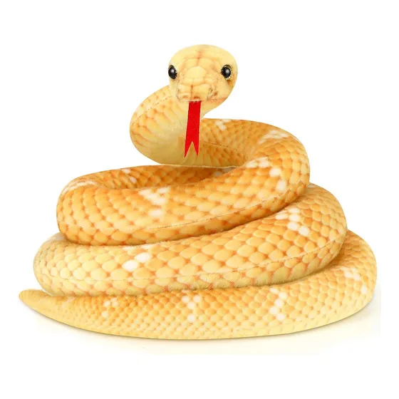 Serpiente De Peluche Pitón Gigante Realista - 80 Pulgadas