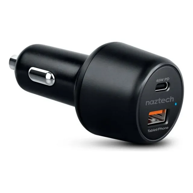 Naztech - Cargador De Auto De 65w Con Carga Rápida