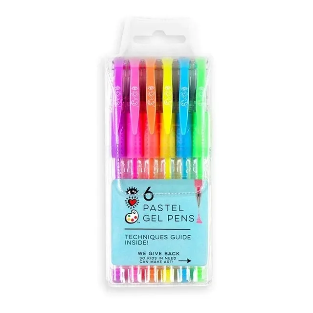 Bolígrafos De Gel Pasteles 6pk Para Niñas I Heart Art 