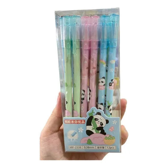 Lapiceros Borrables - Pack 12 De Panda