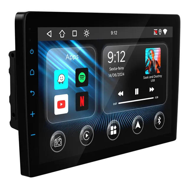 Multimídia Android 9 Carplay Android Auto 2gb 32gb - Wkad9