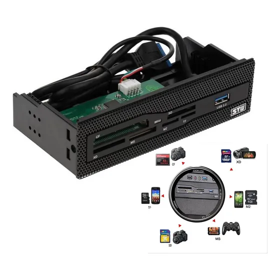 5.25 Pulgadas Usb3.0 Lector De Tarjetas Memoria Interna