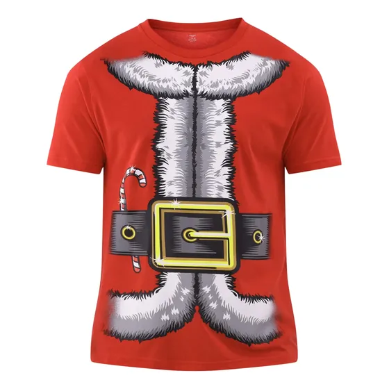 Franela  De Navidad Santa Unisex Adulto  L Y Xl