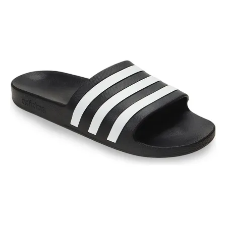 Chinelo Masculino Tam 44 Adilette Aqua Preto adidas Cblack/ftwwht/cblack Liso 44 Br