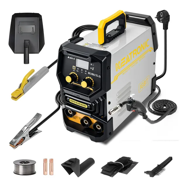 Keatronic®110V/220V mig/tig/mma 3 En1 Soldadora Inversor Microalambre Sin Gas Portatil Igbt 50hz/60hz 250a,soldadora Inversor ,soldadura Acero inoxidable,maquina De Soldar,soldadoras Maquina