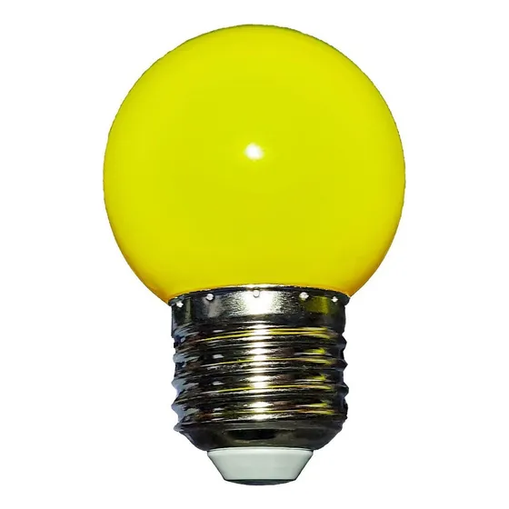 Lampadas Bolinhas Led 1w Colorida 127v Abajur Festa Cor Da Luz Amarela Voltagem 127v