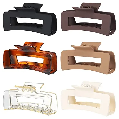 Sisiaipu 4 Inch Big Hair Clips De Garra 6 Pcs Grandes Wrrdy