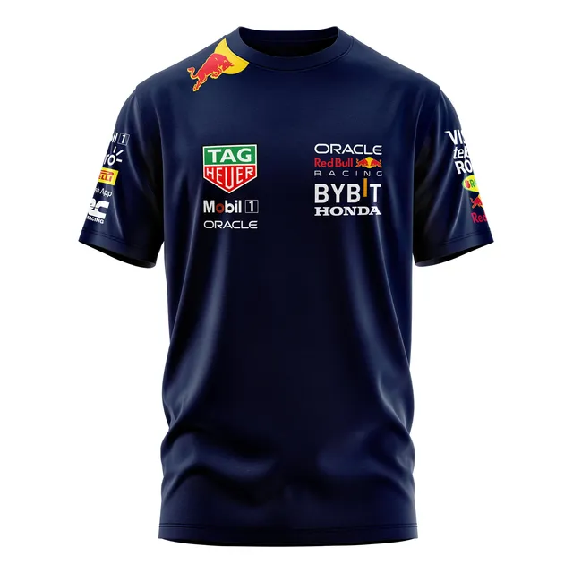 Remera Red Bull Racing Formula 1 Algodón F1 Verstappen Perez