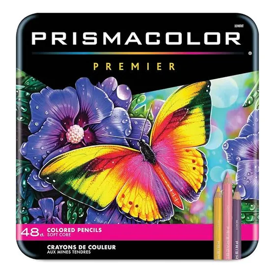 Prismacolor Premier 48 Colored Pencils Estojo Metal