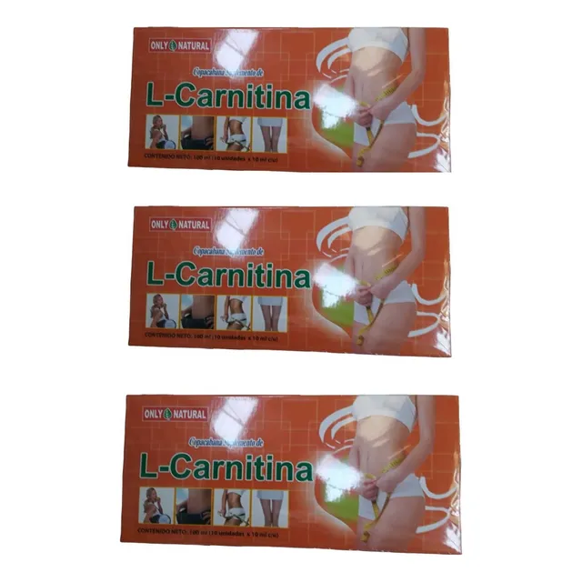 L Carnitina Copacabana Promocion 3 Cajas Total 30 Ampollas
