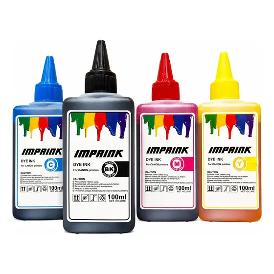 400 Ml De Tinta Premium Para Impresoras Canon Marca Imprink Pack 4 Colores
