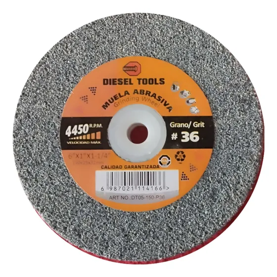 Rueda/piedra Abrasiva Recta Para Esmeril De Banco 6x1