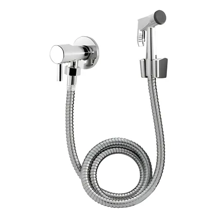 Ducha Higiênica Link Metais Completa 100% Metal 1/4 De Volta