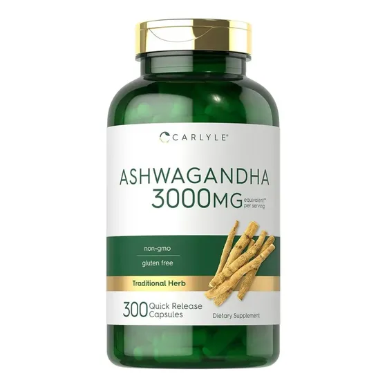 Ashwagandha 3000mg Carlyle De 300 Cápsulas Sin Sabor | Cuotas sin interés
